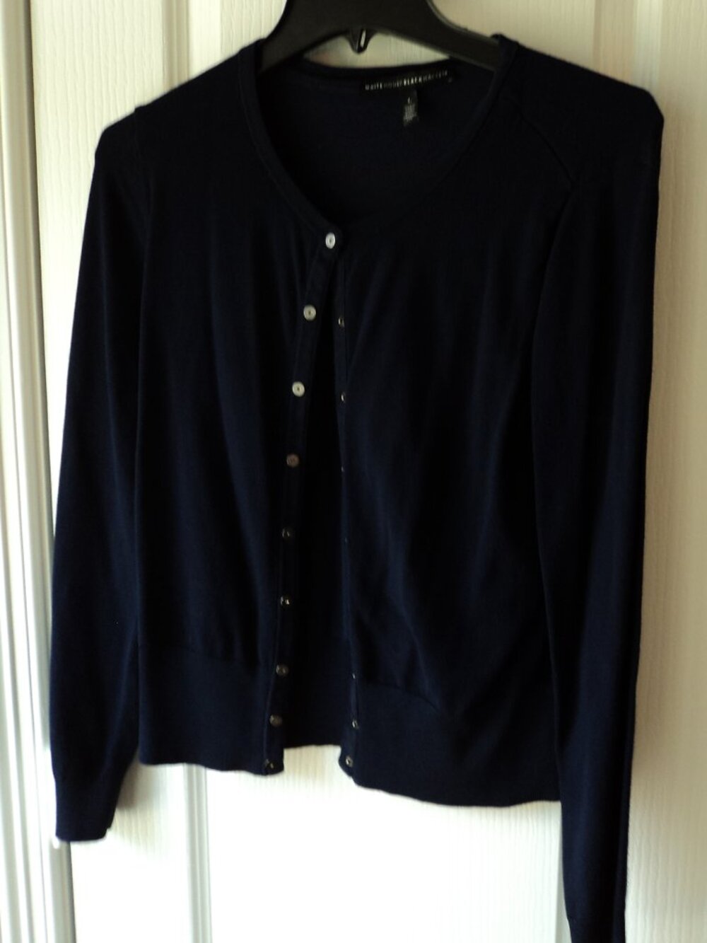 Women's Navy Blue Cardigan SnapUp Cardigan Sweater